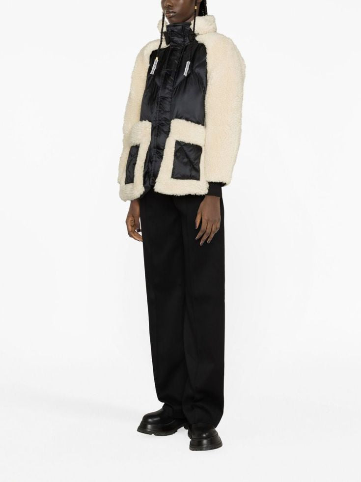 Sacai Shearling Quilted Jacket + Vest