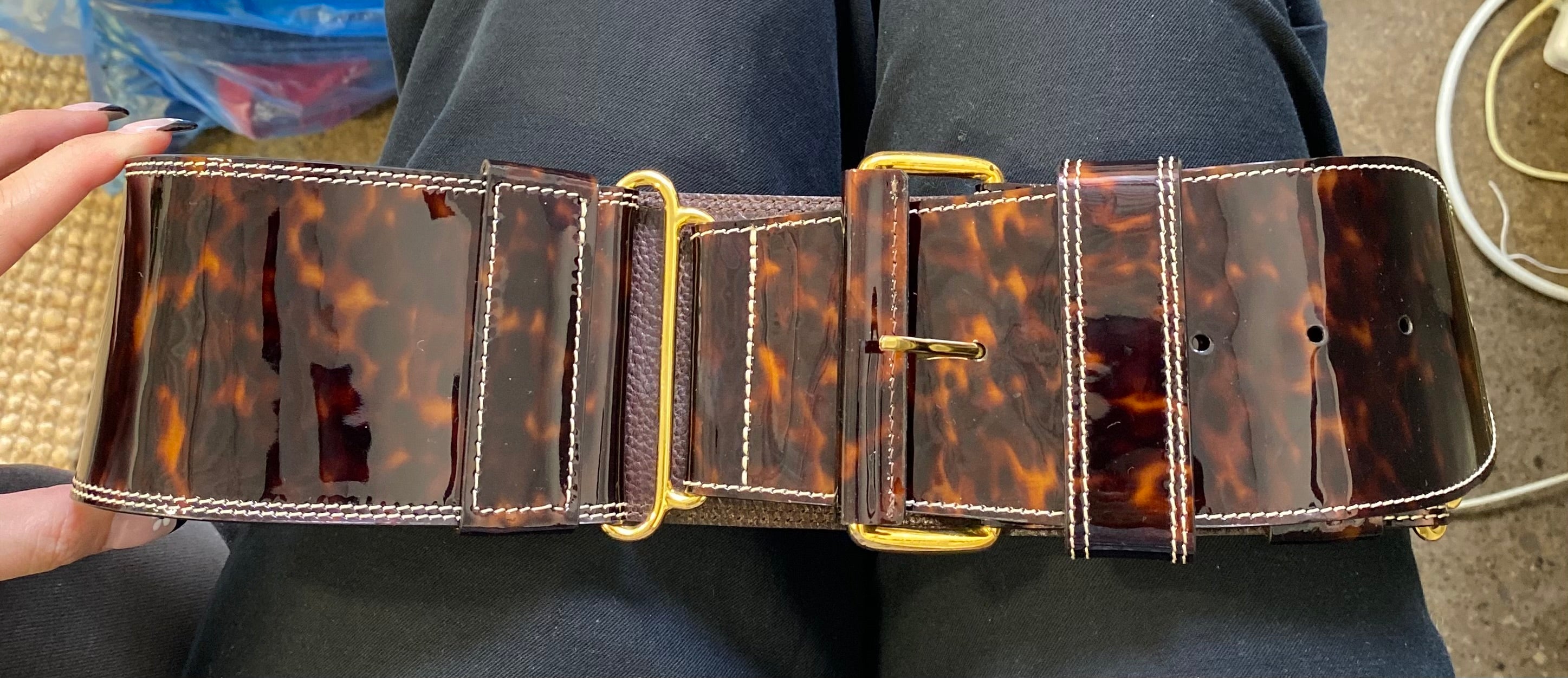 Oscar De La Renta Tortoise Belt