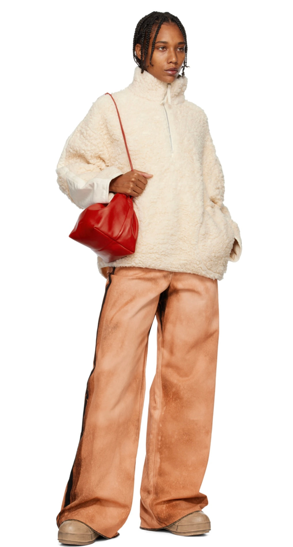 ACNE STUDIOS - Off-White Paneled Sweatshirt