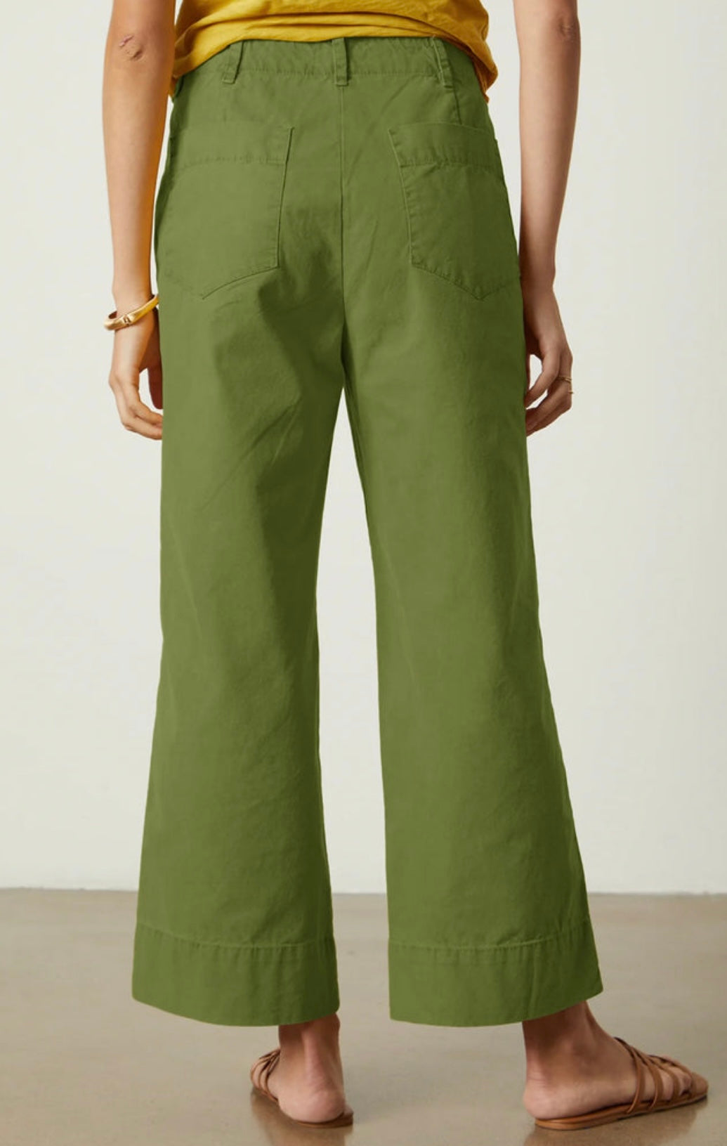 Velvet
MYA Cotton Canvas Pants in Army