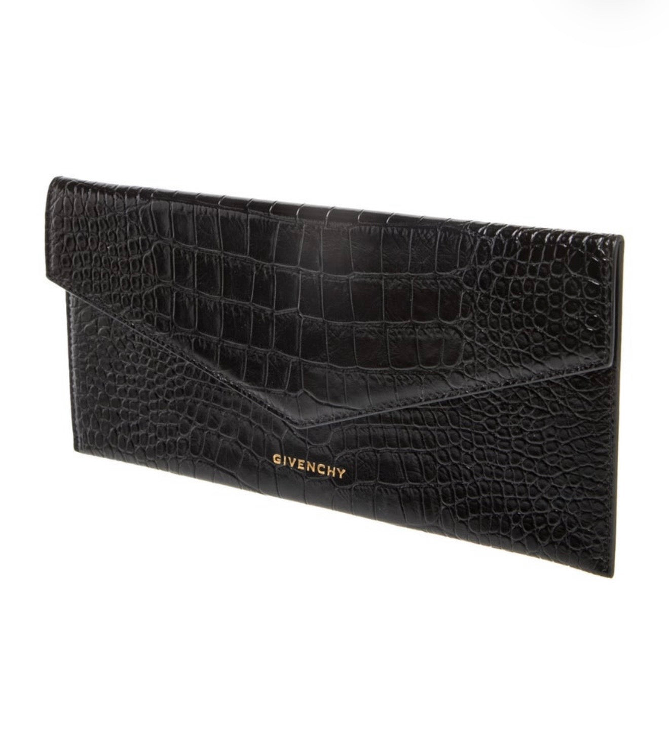 GIVENCHY embossed leather clutch