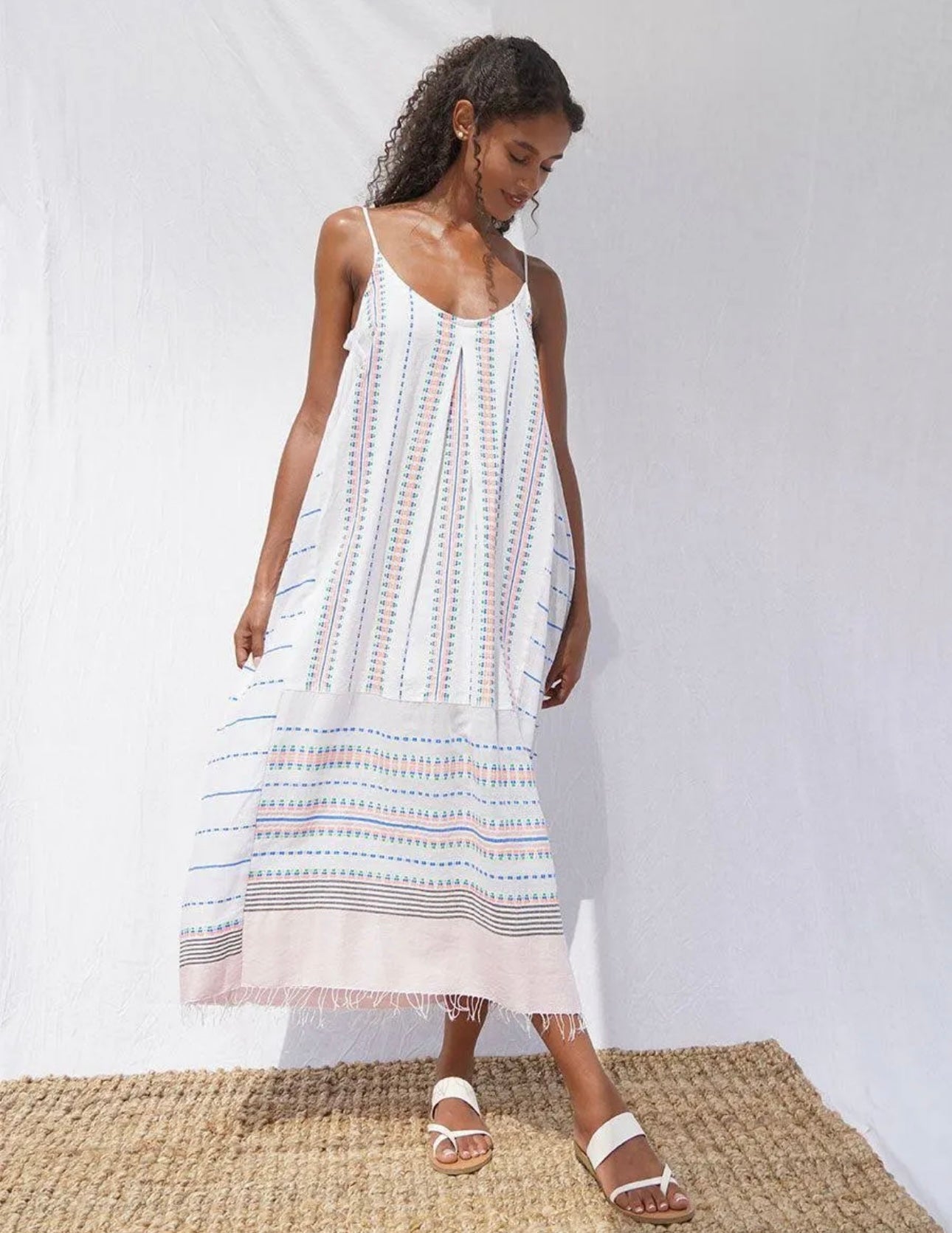 LEMLEM
Doti Long Slip Dress | Pale pink