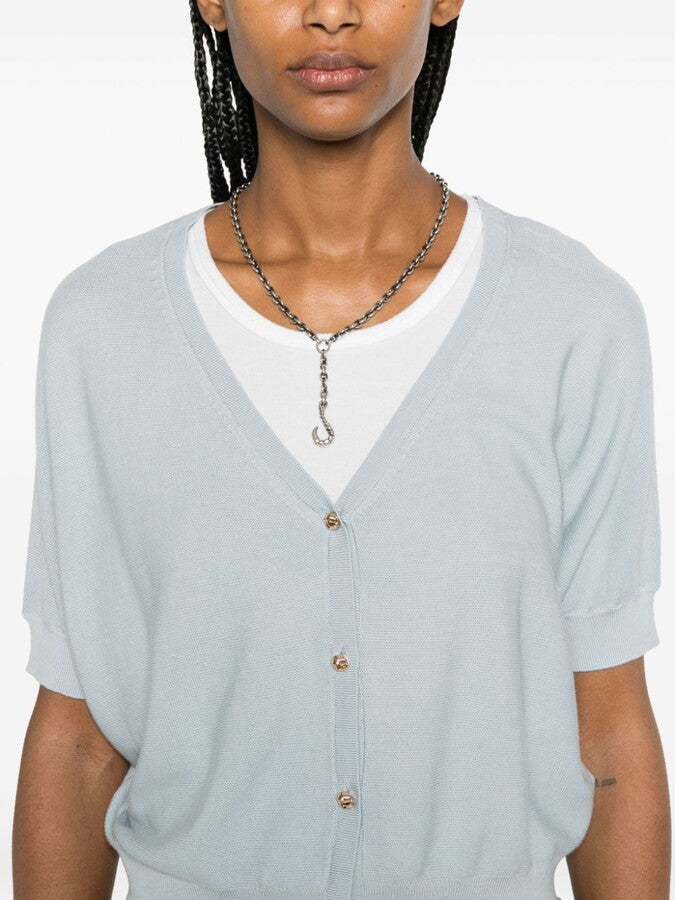 BA&SH pale blue knit cardigan