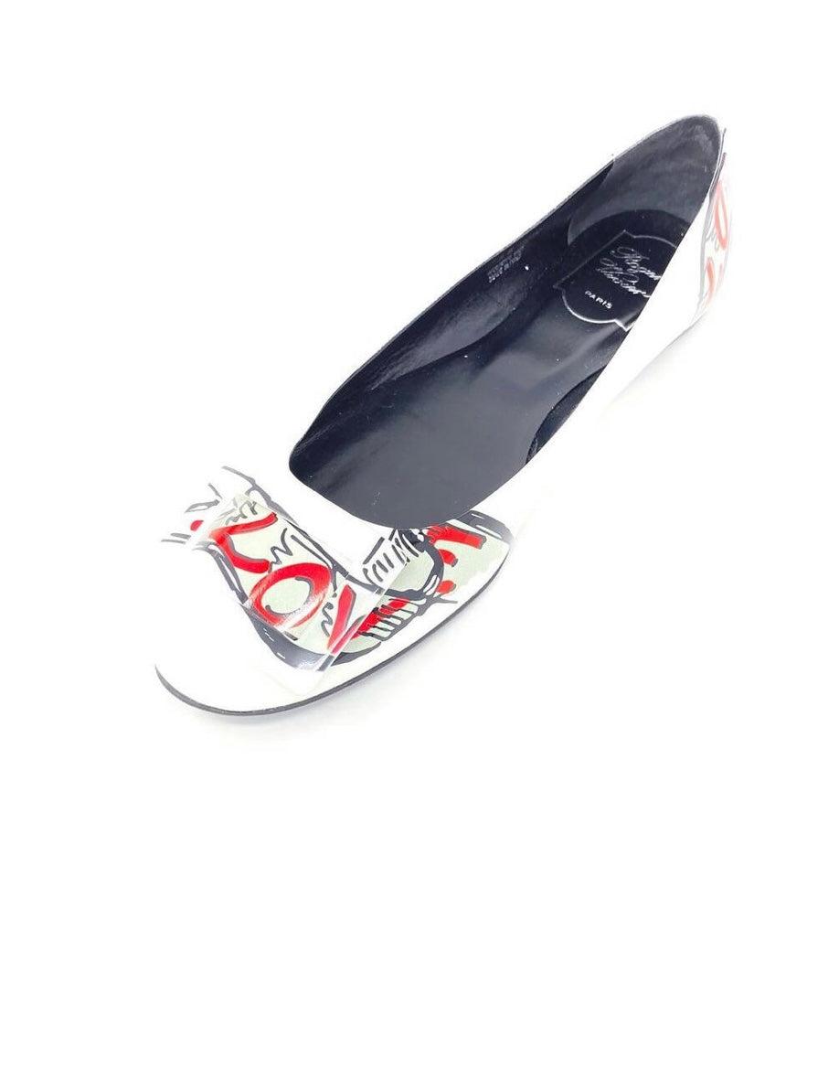 Roger Vivier - White “LOVE” Flats