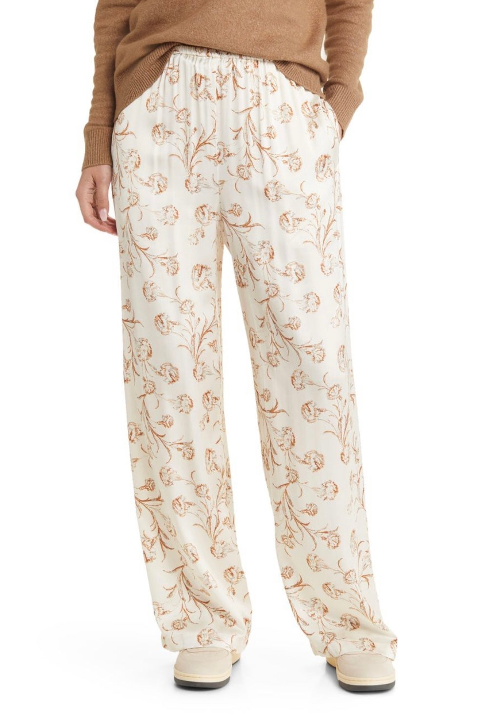 TREASURE & BOND Satin Ivory-Rust Cascade Blooms SET