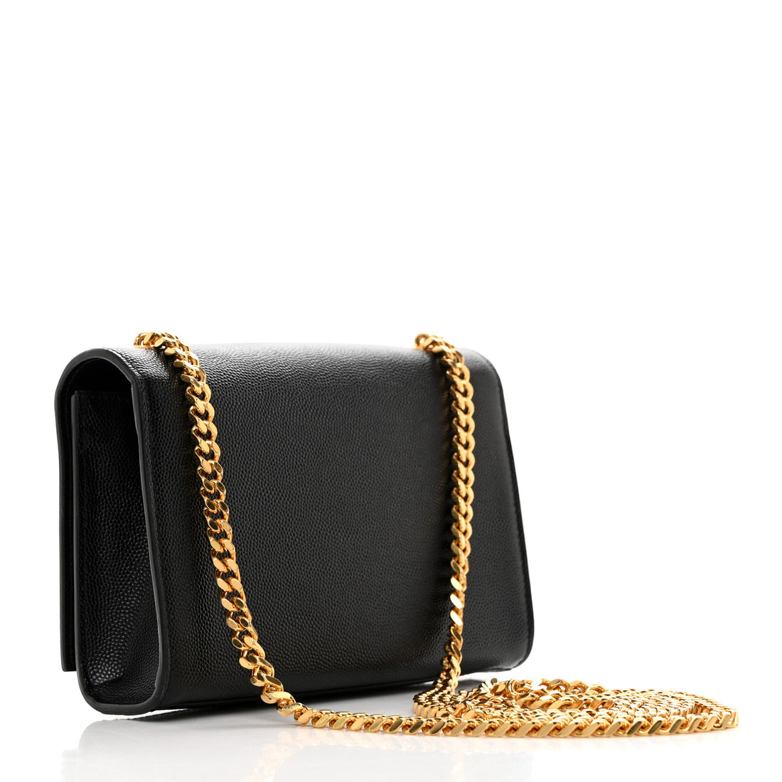 YSL SAINT LAURENT kate grain de poudre black GHW crossbody bag