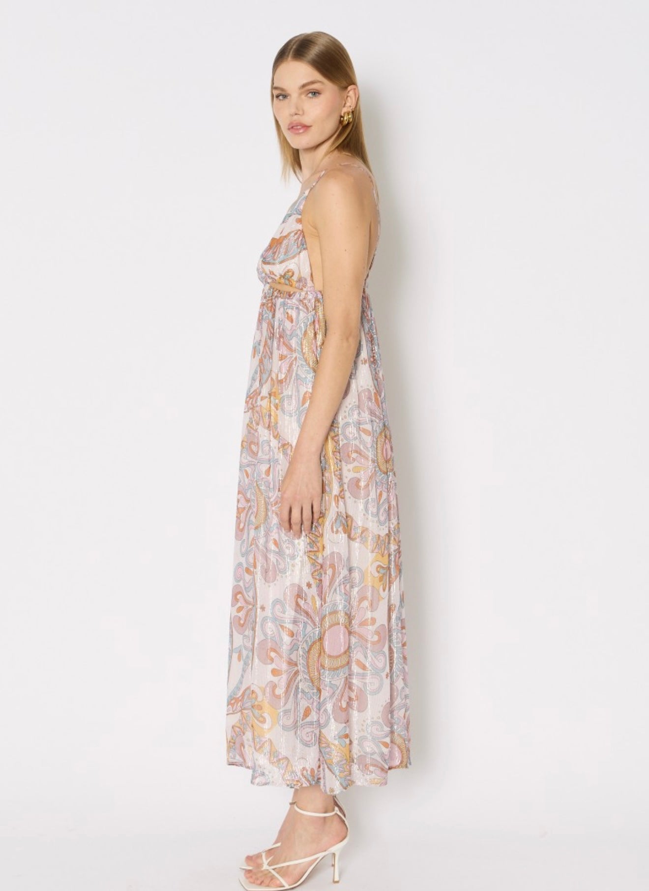 BERENICE Raven, Stapless Long Flowing Dress, 36