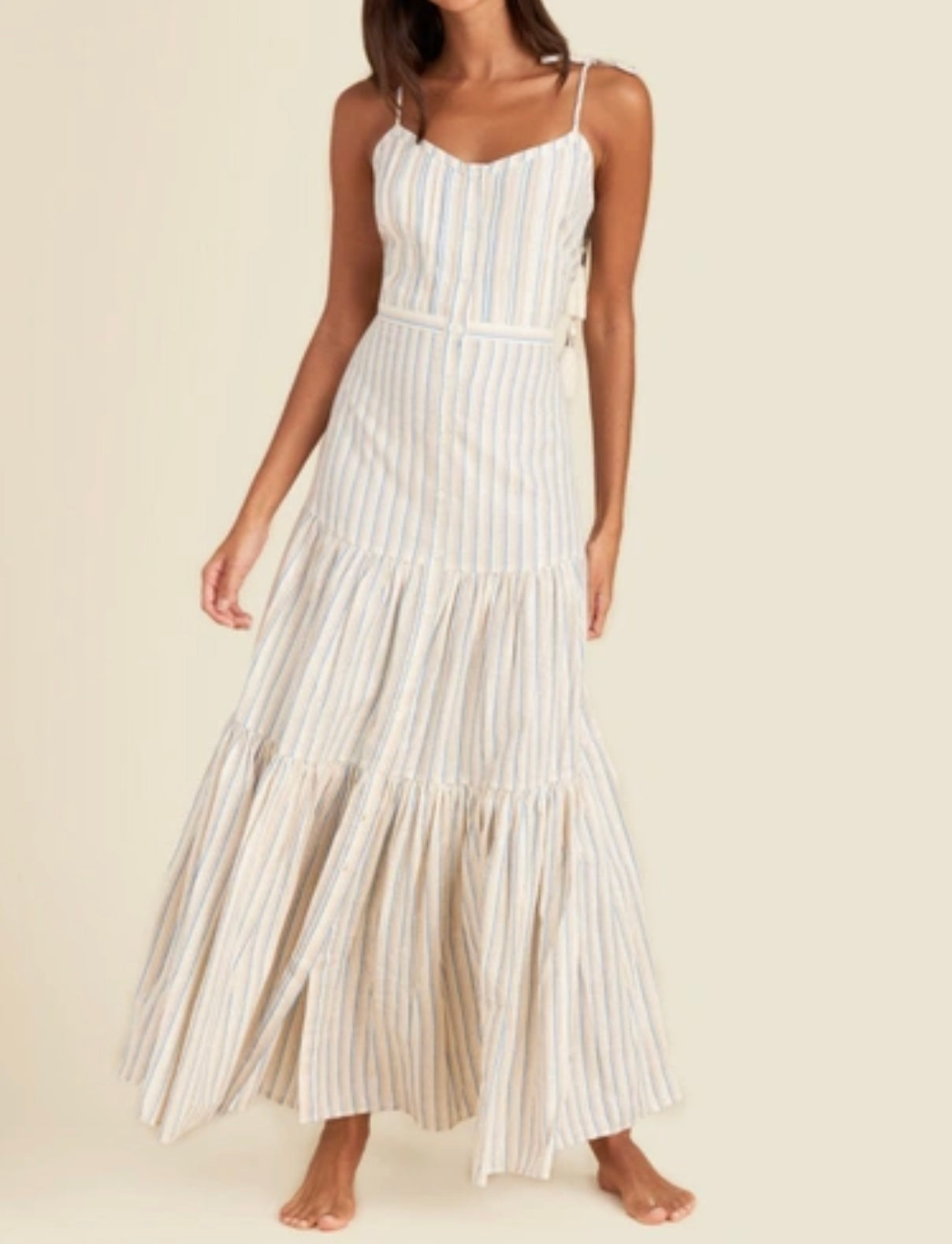 Veronica Beard Windansea tiered maxi dress