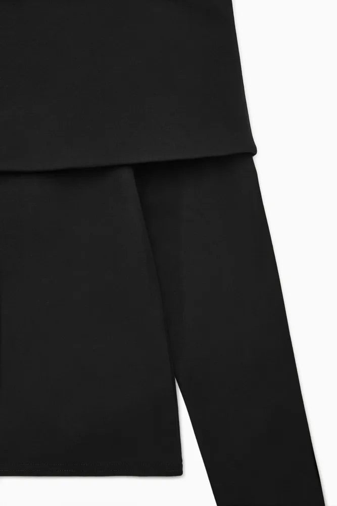 COS off shoulder black top