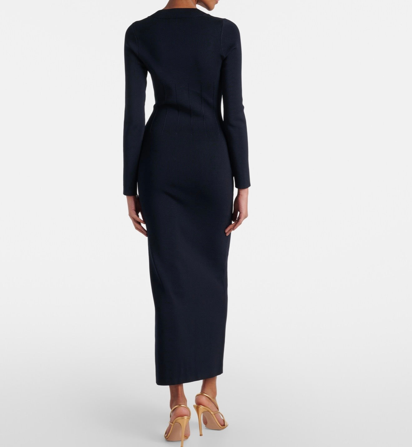 Galvan Atalanta knitted maxi dress