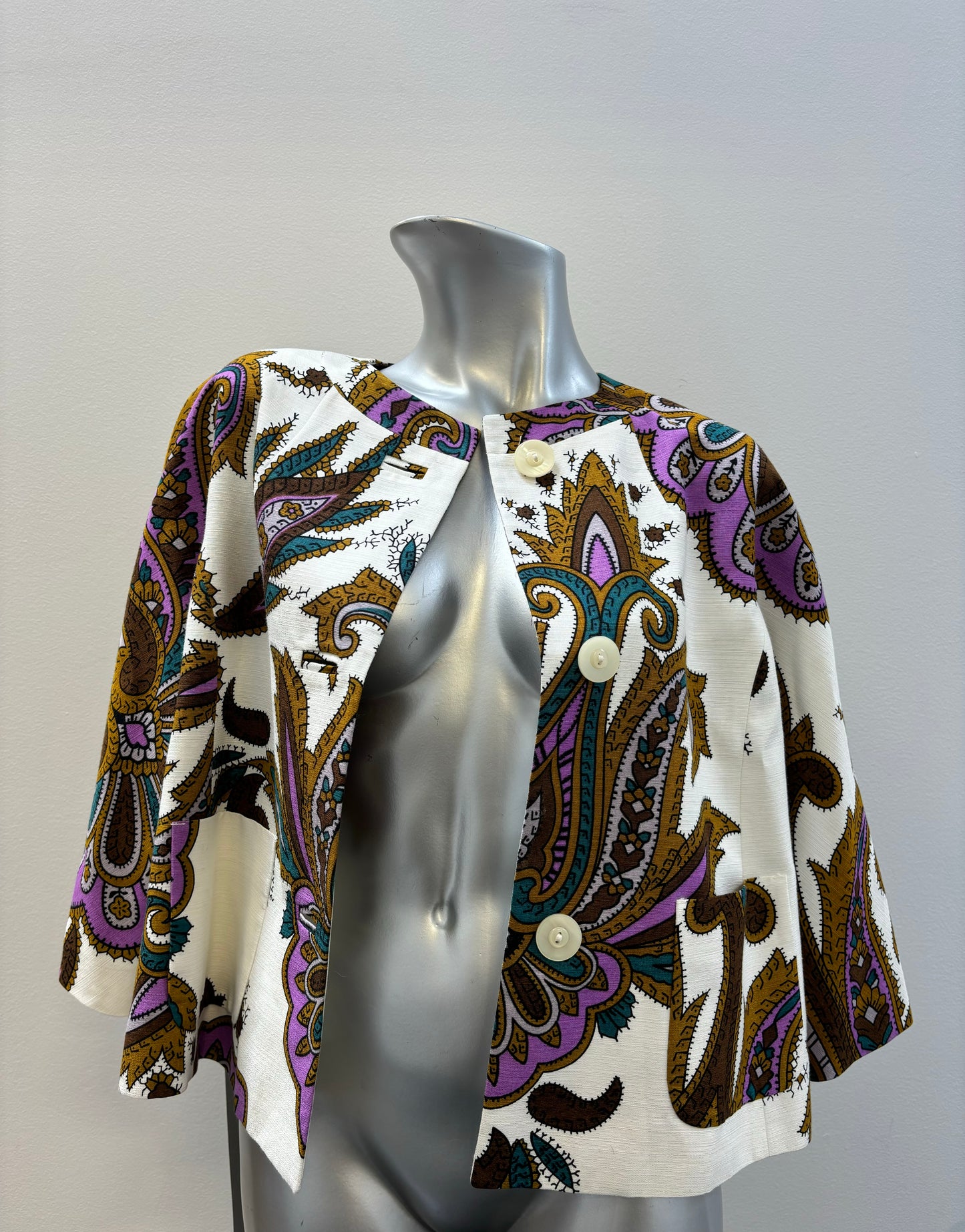 ETRO Cropped Floral Paisley Jacket
