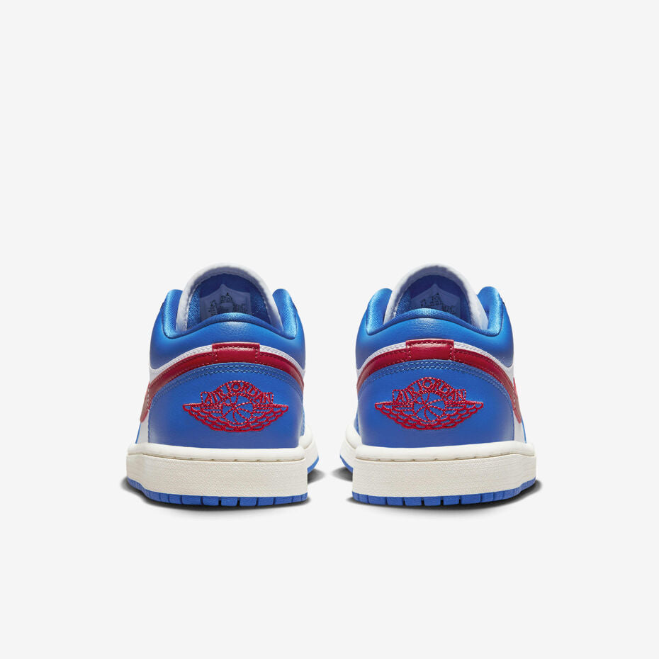 NIKE AIR JORDAN 1 womens low in sport blue/white sail/gym red