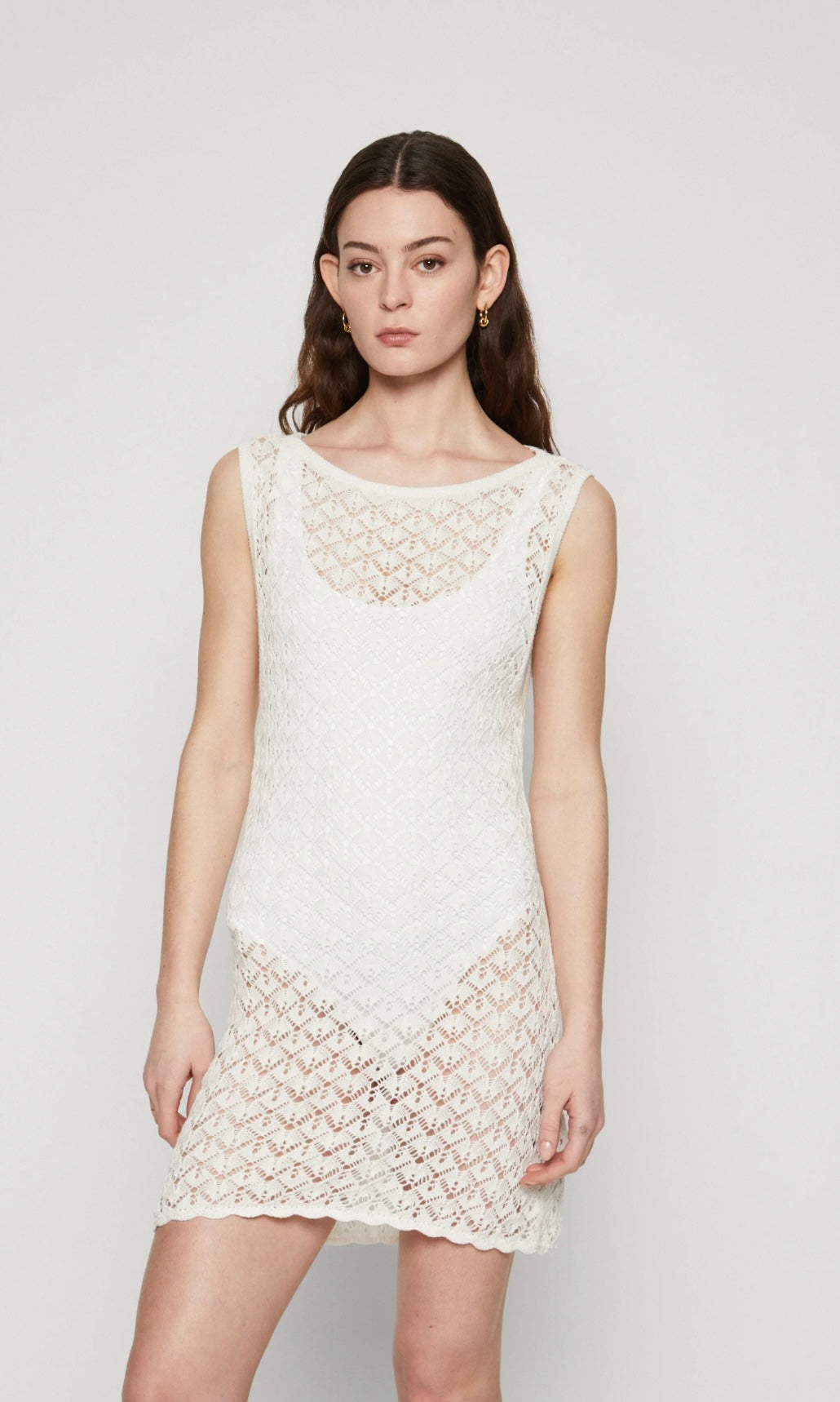 Abercrombie & Fitch - White Crochet Dress