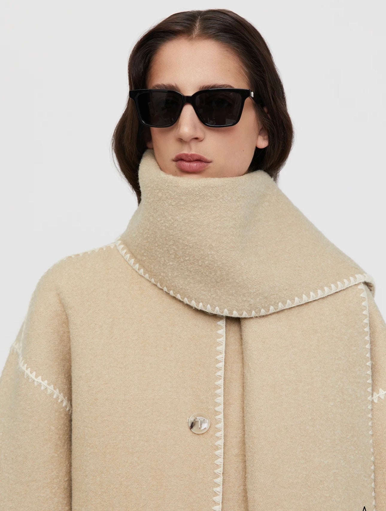 Toteme NEW Embroidered scarf jacket harvest