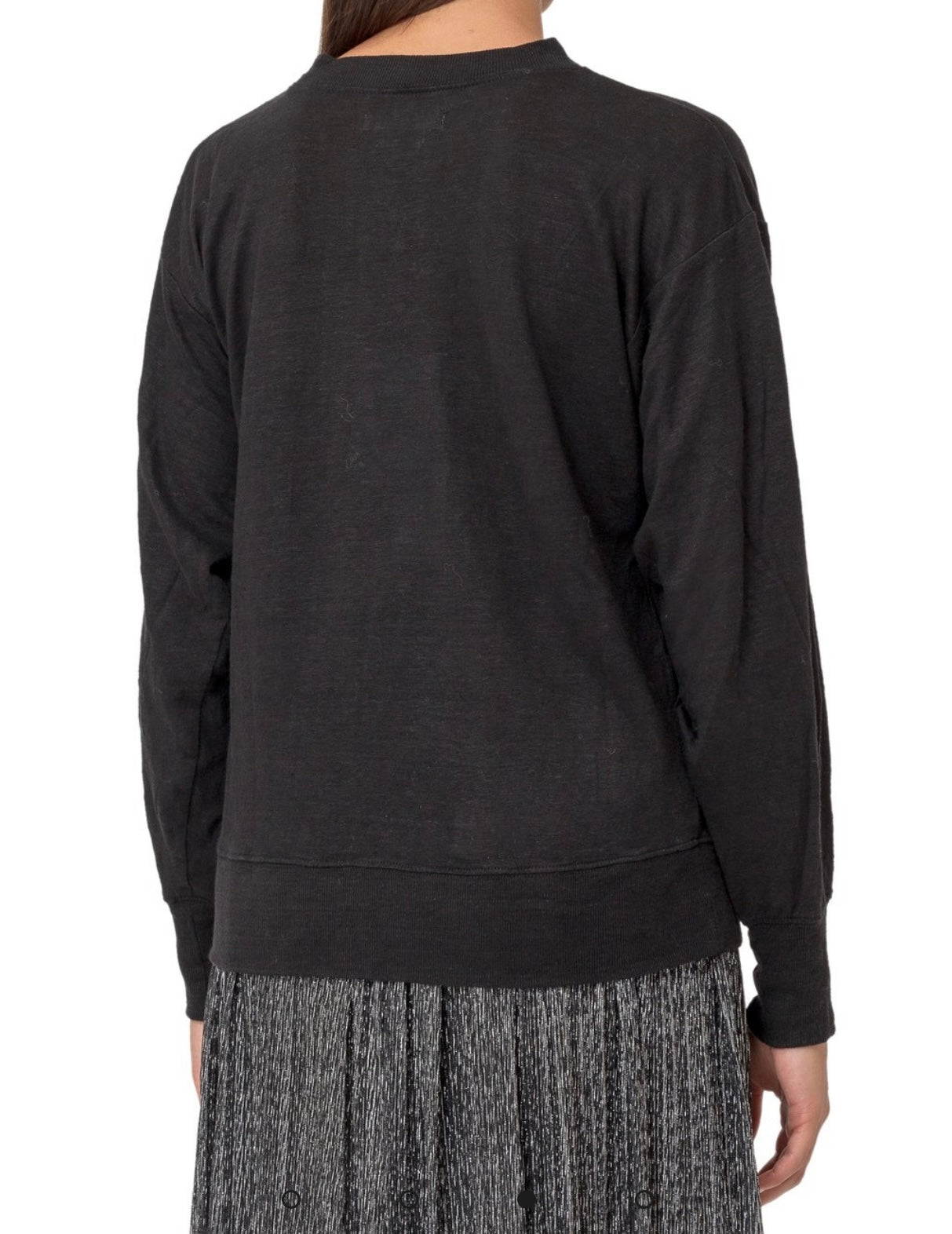 ISABEL MARANT ETOILE -
Klowia Metallic Logo Long-Sleeve Tee