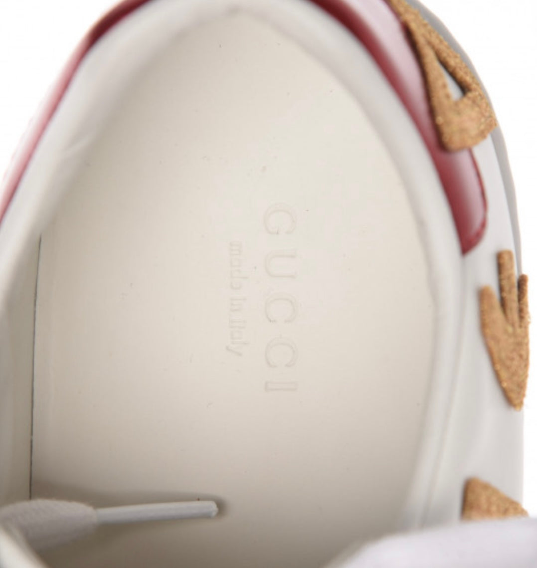 GUCCI
MENS Calfskin Nappa Web LOVED Embroidered Ace Sneakers