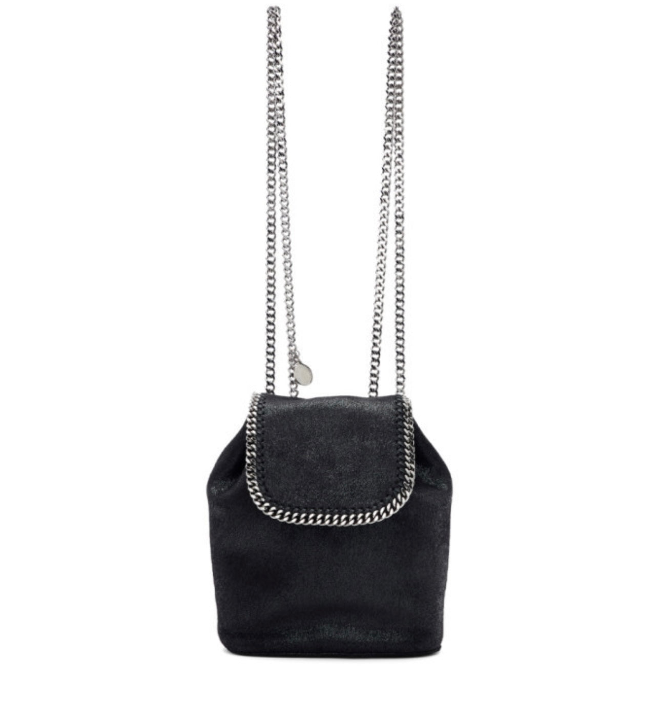 Stella McCartney Black Mini Falabella Backpack