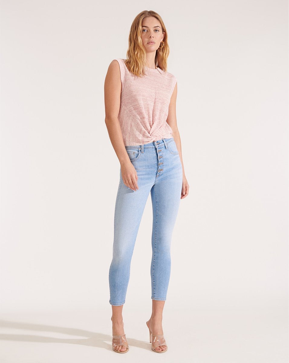 VERONICA BEARD Kellen Twist-Front Sweater