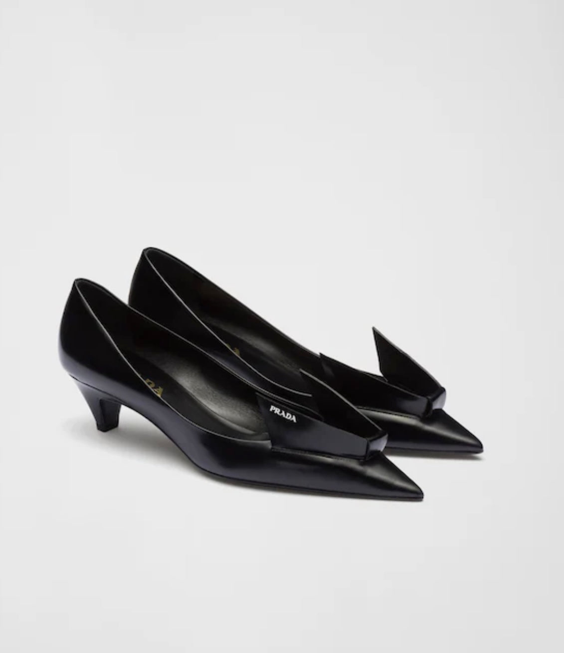 PRADA - Brushed Leather Pumps