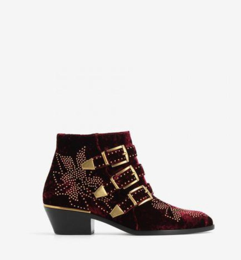 CHLOE - SUSANNA VELVET BOOTS