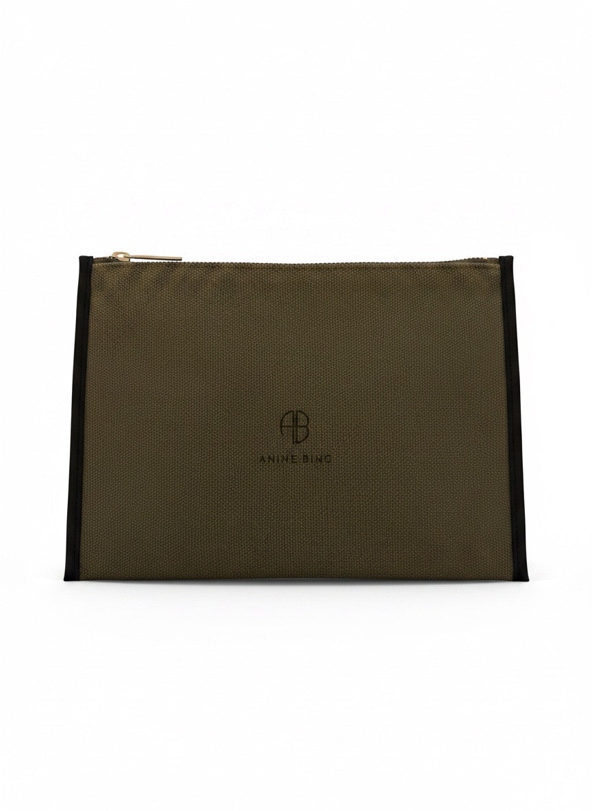 Anine Bing - Zip Canvas Clutch