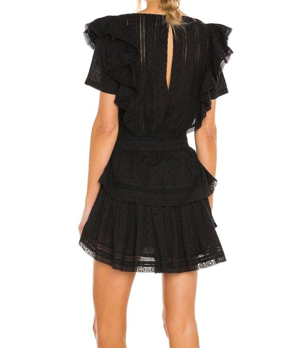 LoveShackFancy Natasha Dress, Black