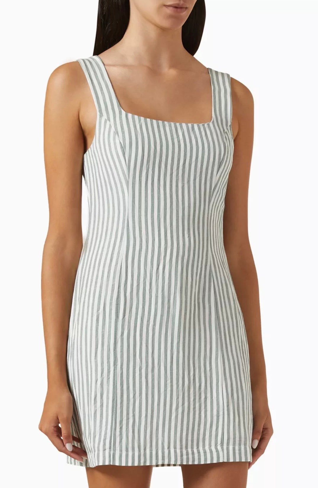 POSSE white/green stripe dress