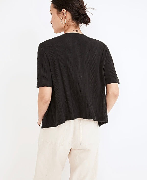 MADEWELL black tank and cardi set
