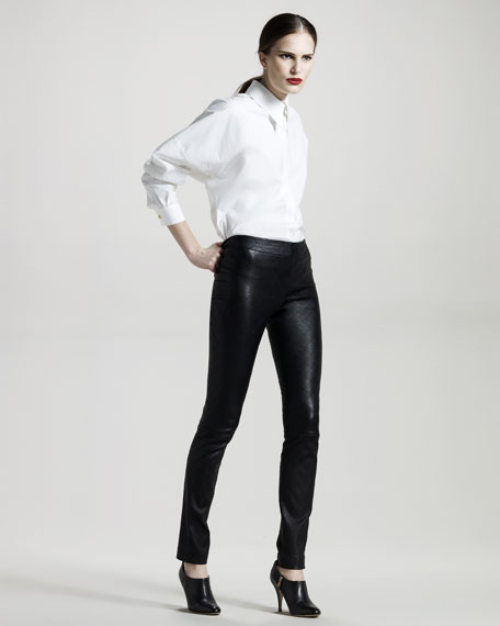 The row hot sale leather leggings