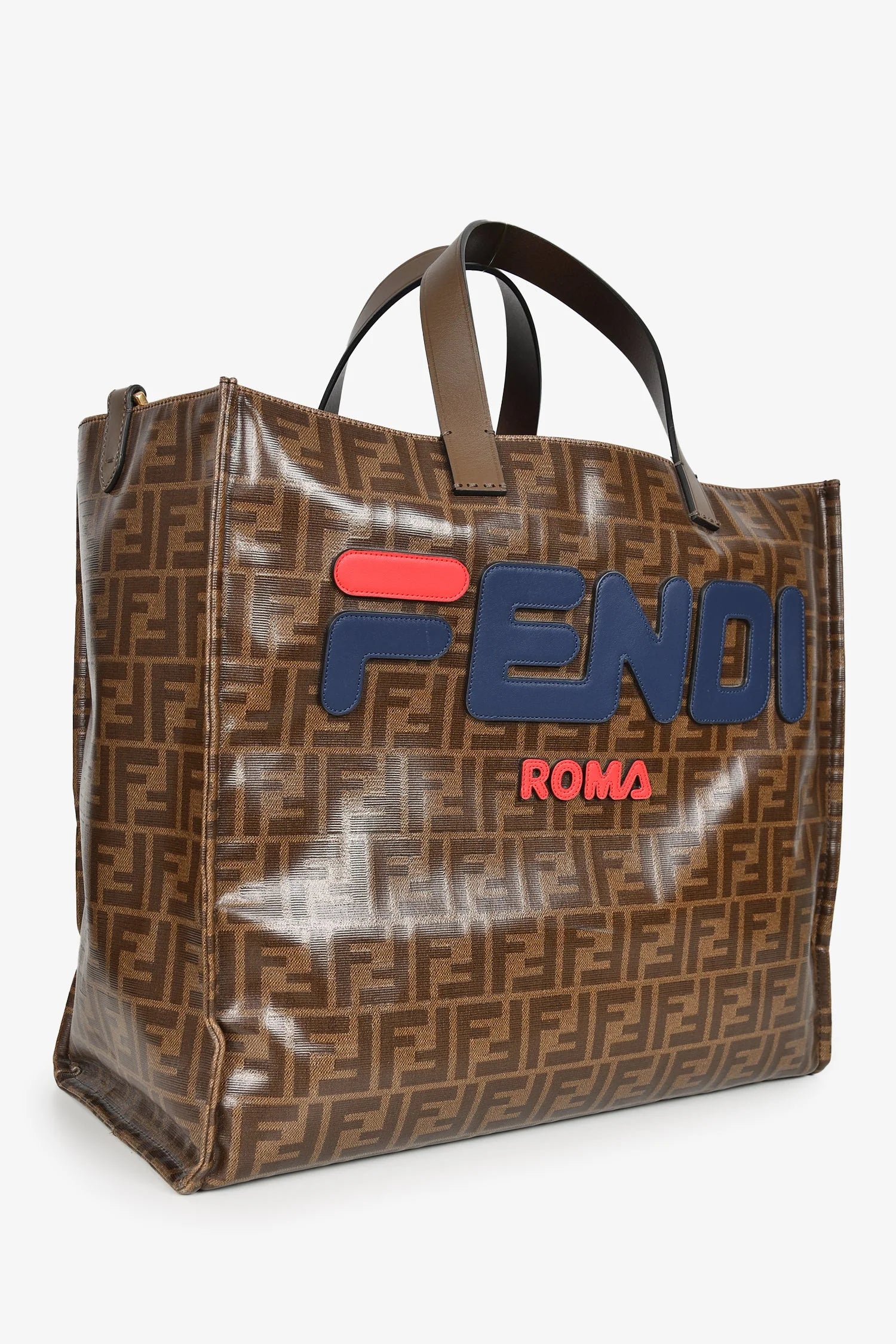 FENDI x FILA logo tote bag