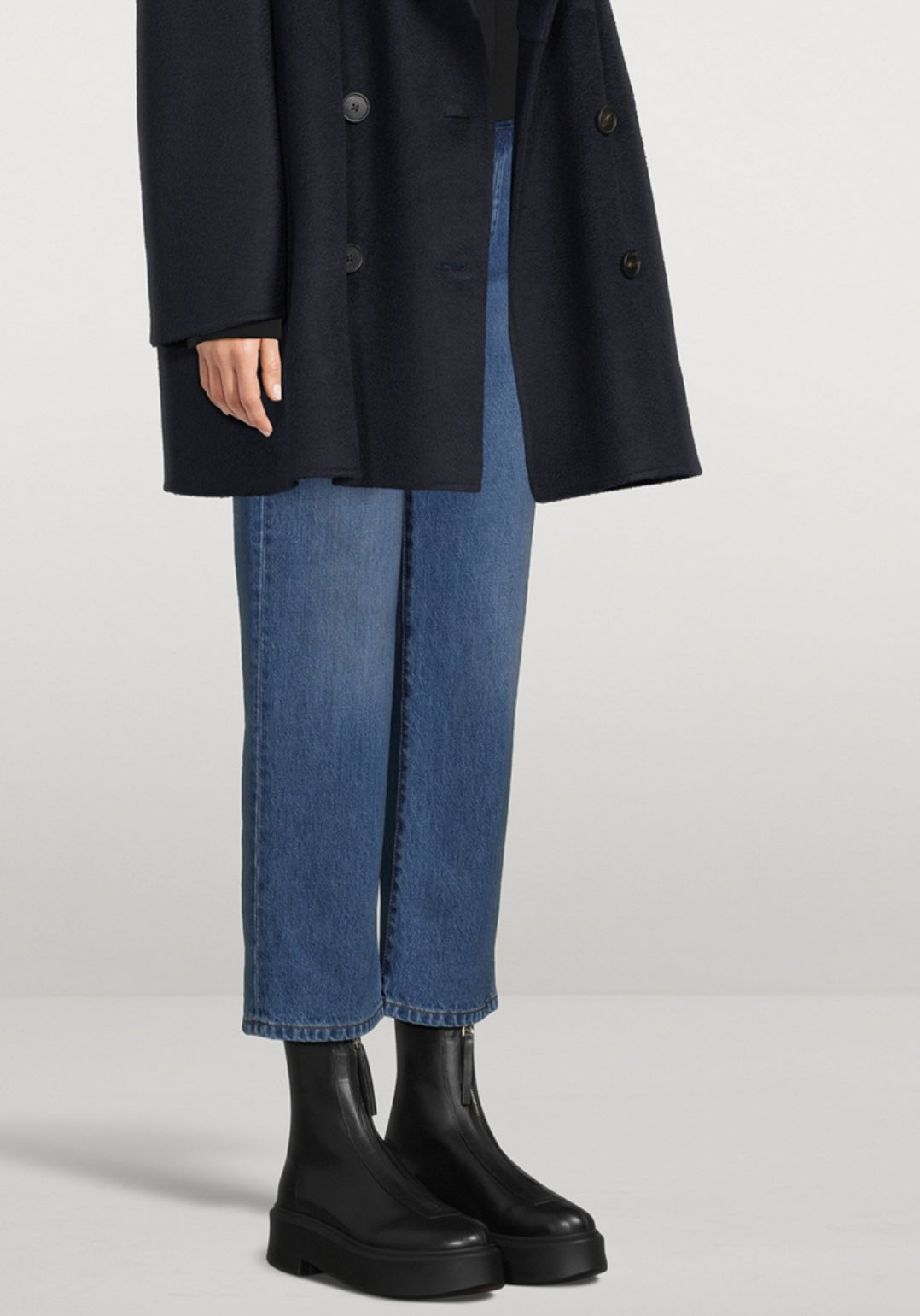 The Row - Black Zippered Boots