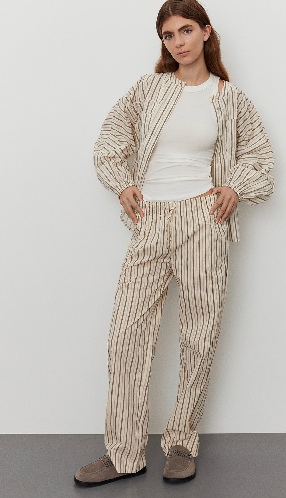 SOFIE SCHNOOR - TROUSERS S242101 ROSY BROWN