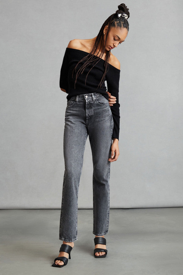 AG JEANS alexxis high rise straight jeans