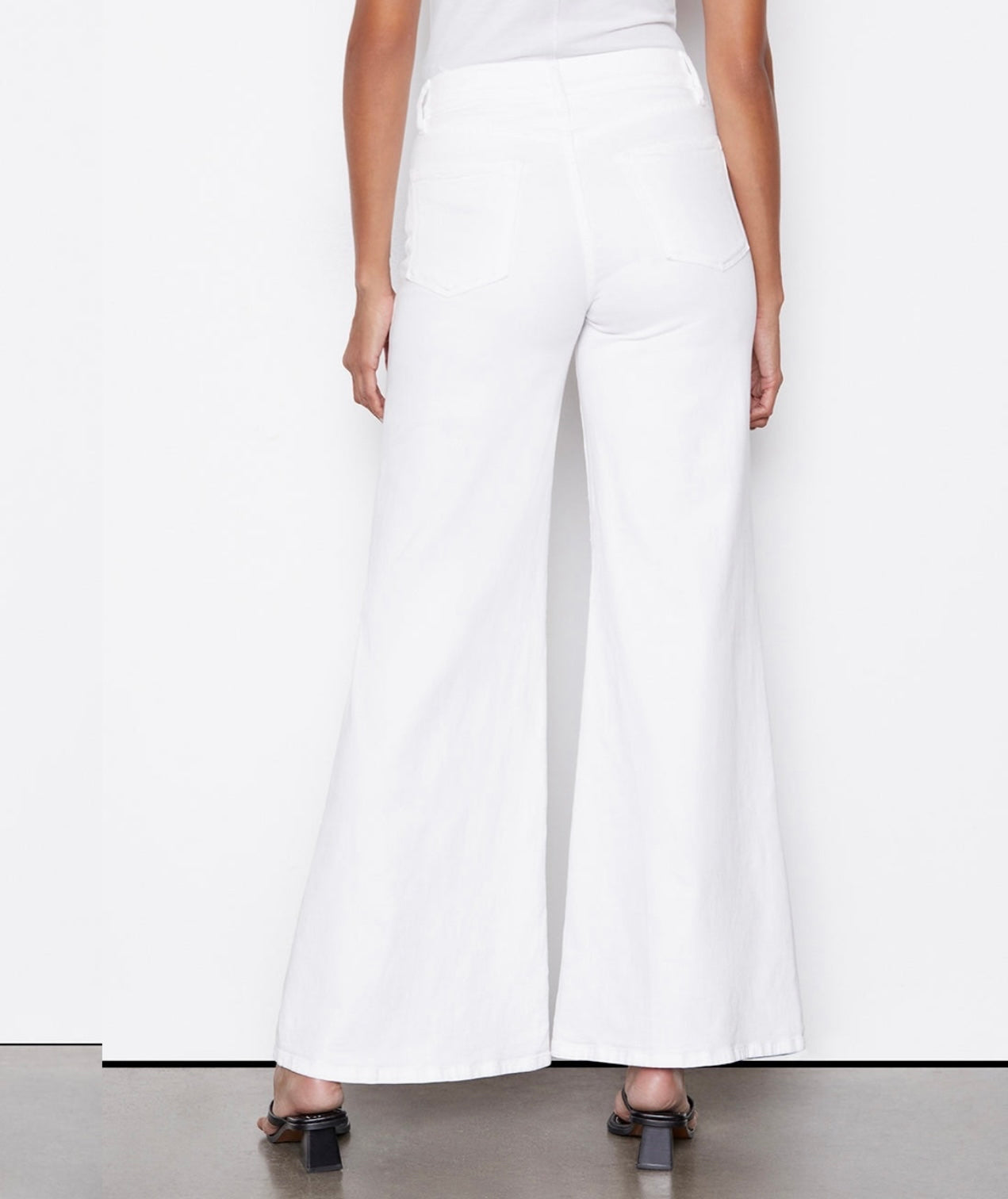 FRAME - Le Palazzo Wide-Leg Denim in Blanc