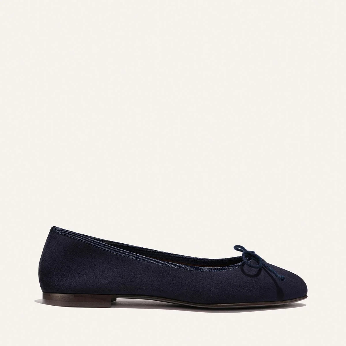 MARGAUX navy suede ballet flat