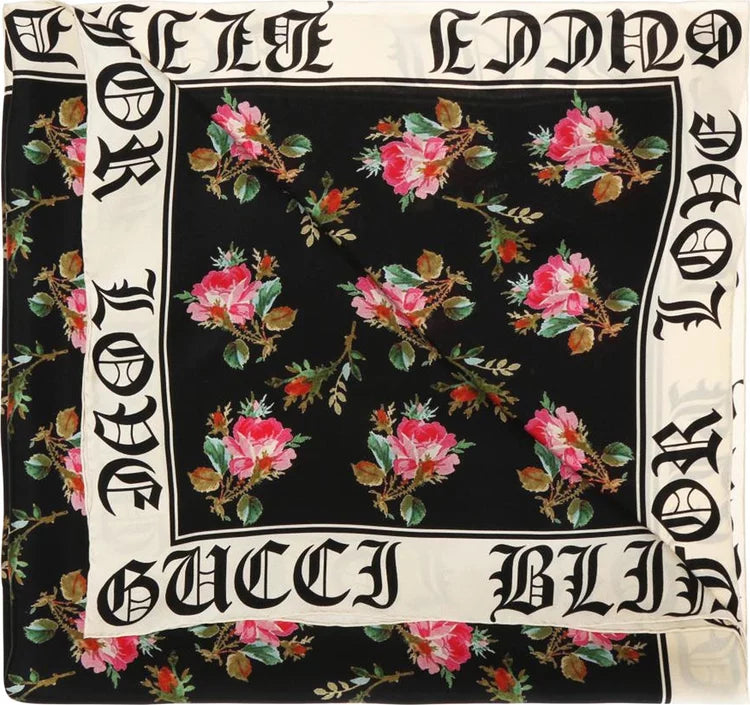 GUCCI floral scarf