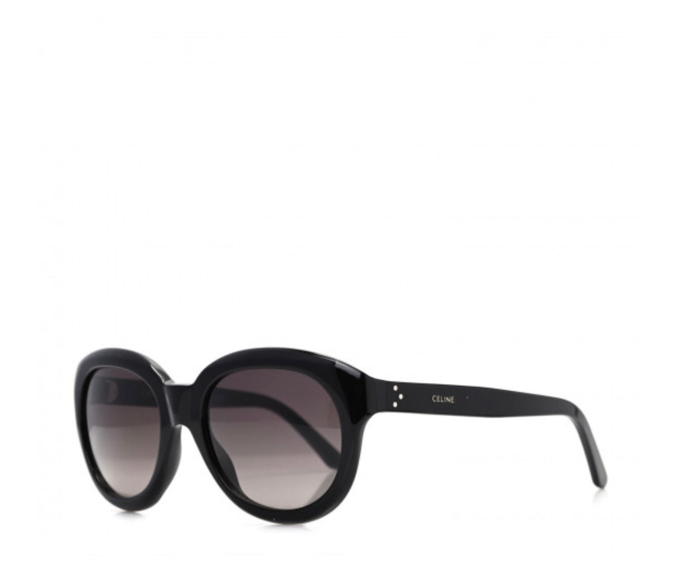 CELINE
Acetate Round Sunglasses CL400711 Black