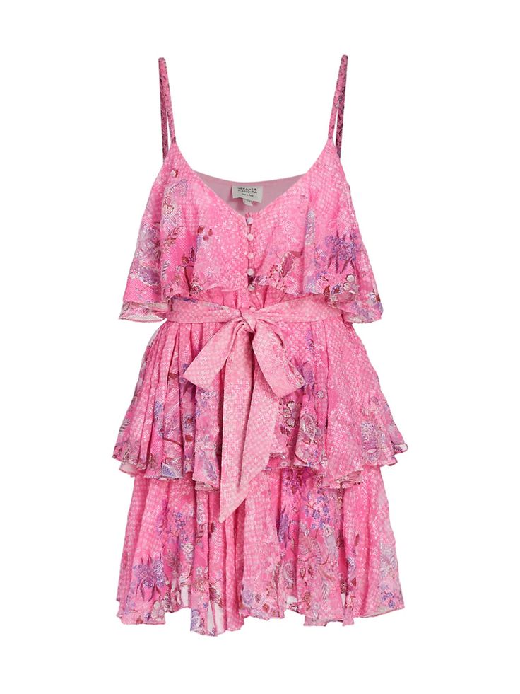 HEMANT & NANDITA pink tank top dress