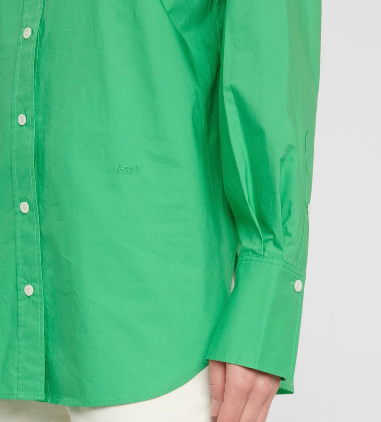 FRAME - oversized poplin button-up shirt