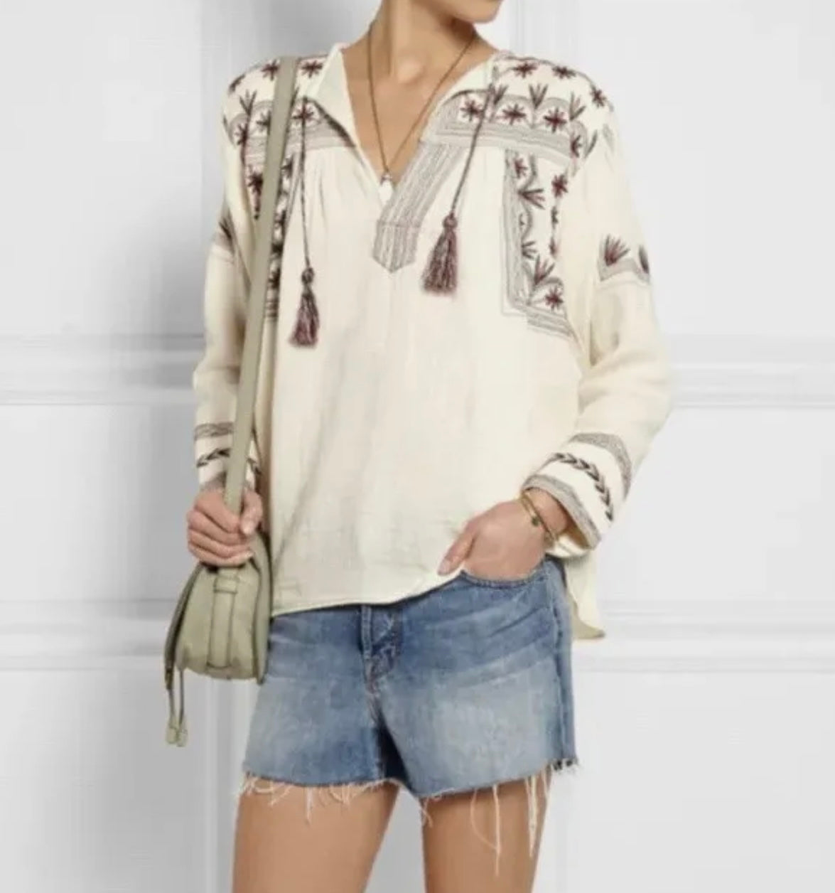 Isabel Marant ETOILE - Vicky Embroidered Blouse