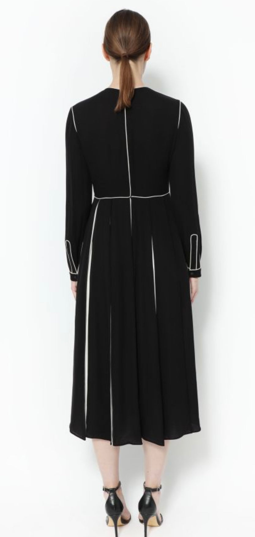 Valentino
Bicolor Pleated Silk Dress