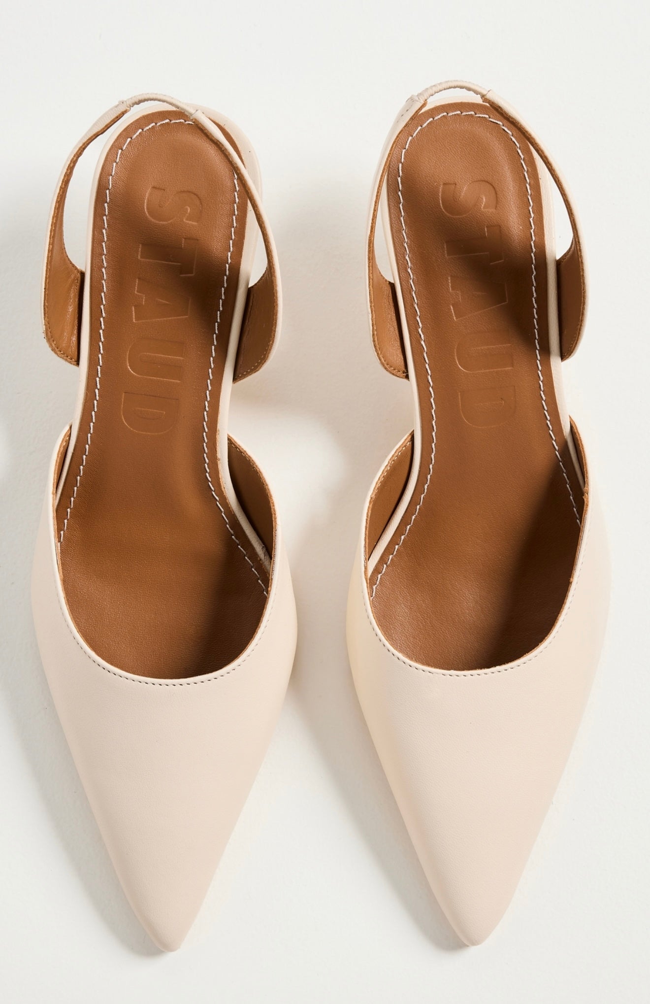 Staud - Sebastian Leather Sling-backs