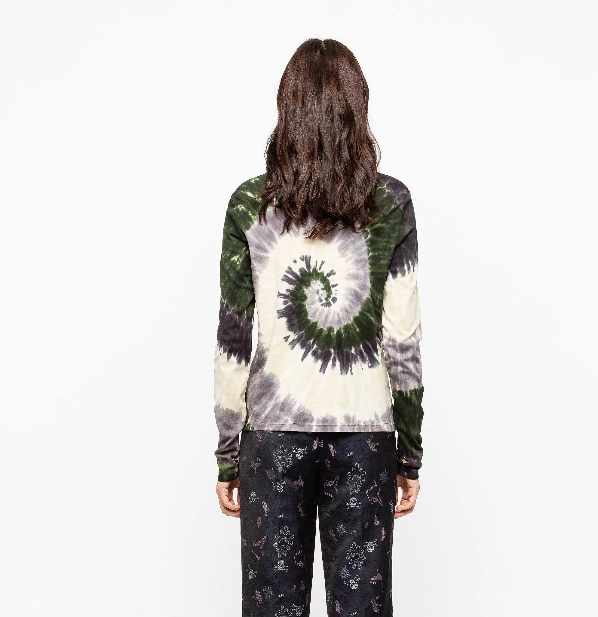 Zadig & Voltaire Jewelled Tie Dye Long Sleeve