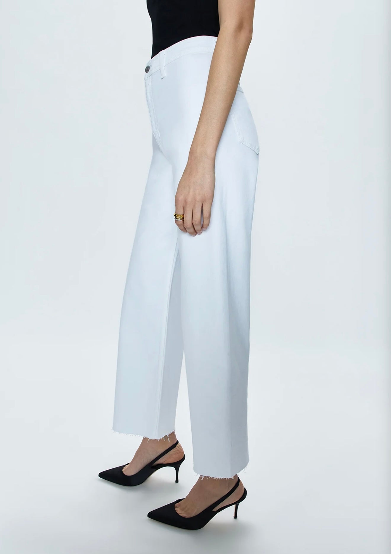 PISTOLA - PENNY HIGH RISE WIDE JEAN - BLIZZARD