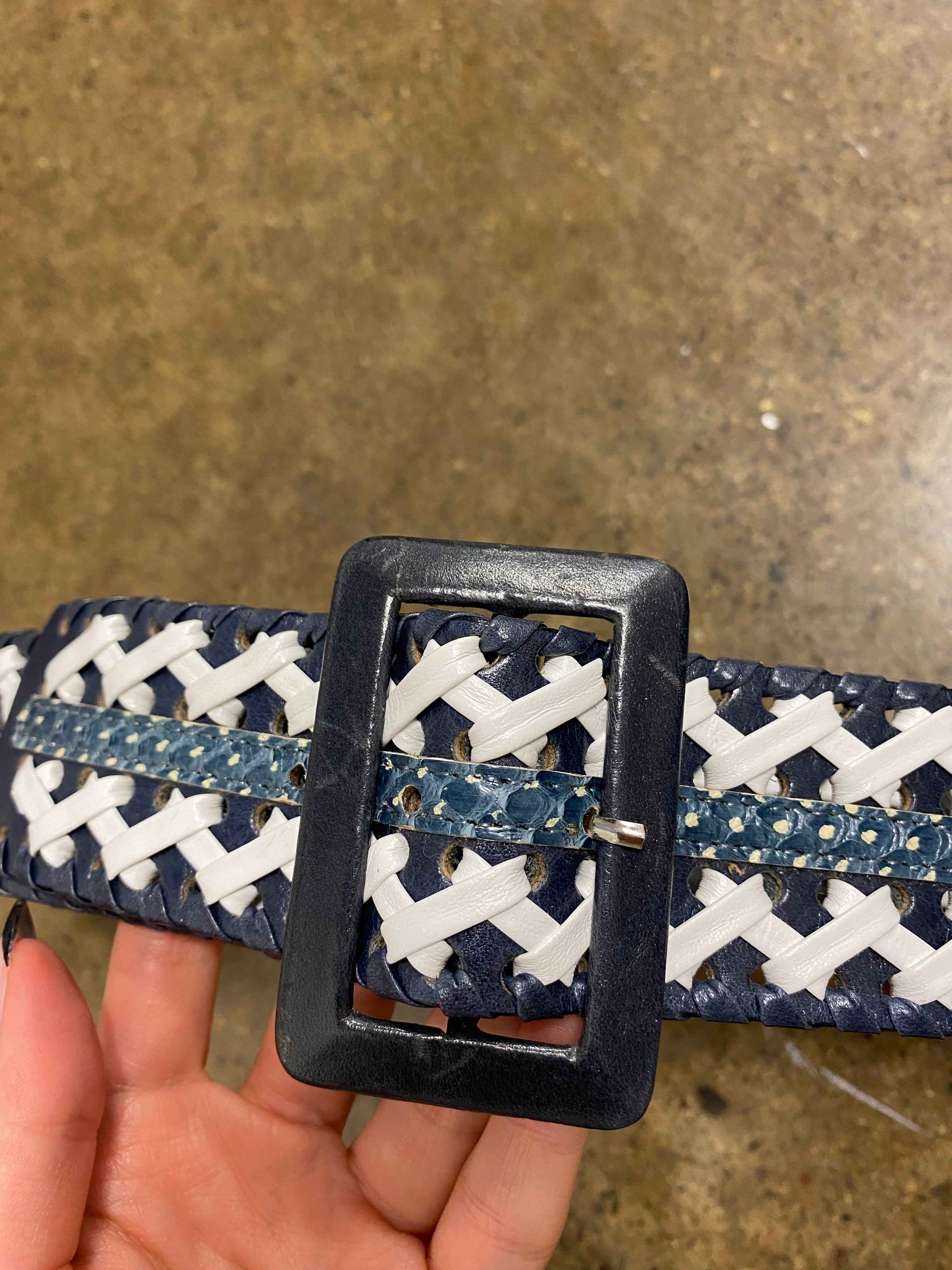 Oscar De La Renta Woven Belt