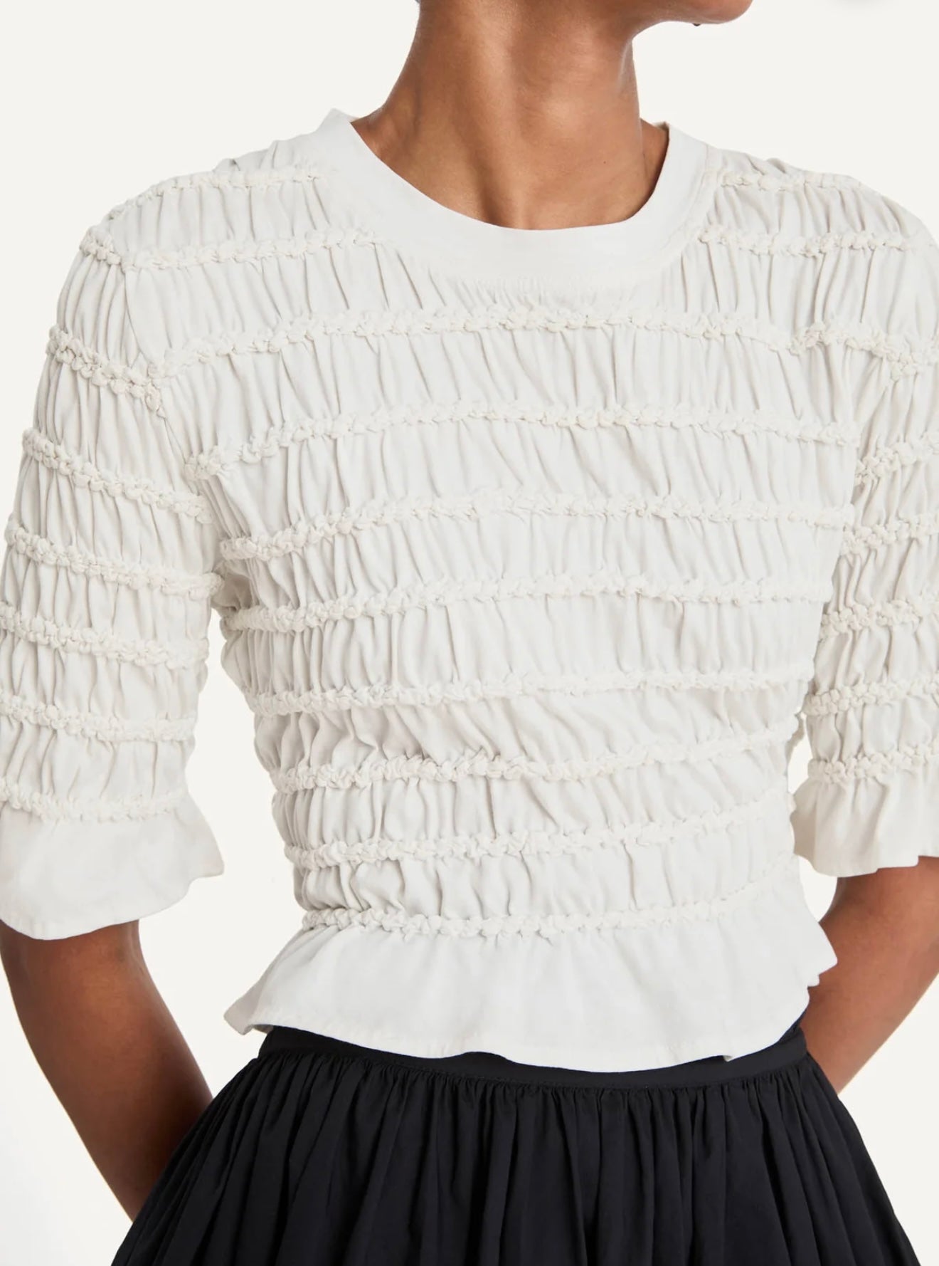 MERLETTE NEW YORK GRASSE TOP IN WHITE