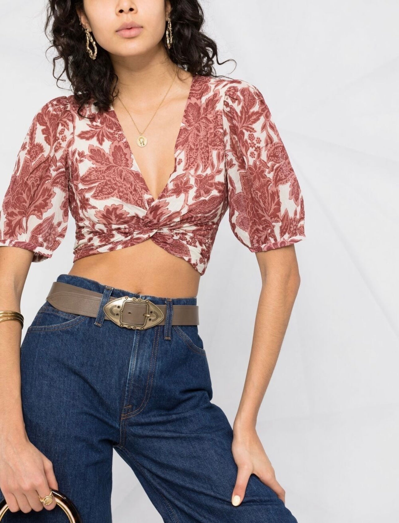 BA&SH 
Wink Floral-Print Blouse - Neutrals