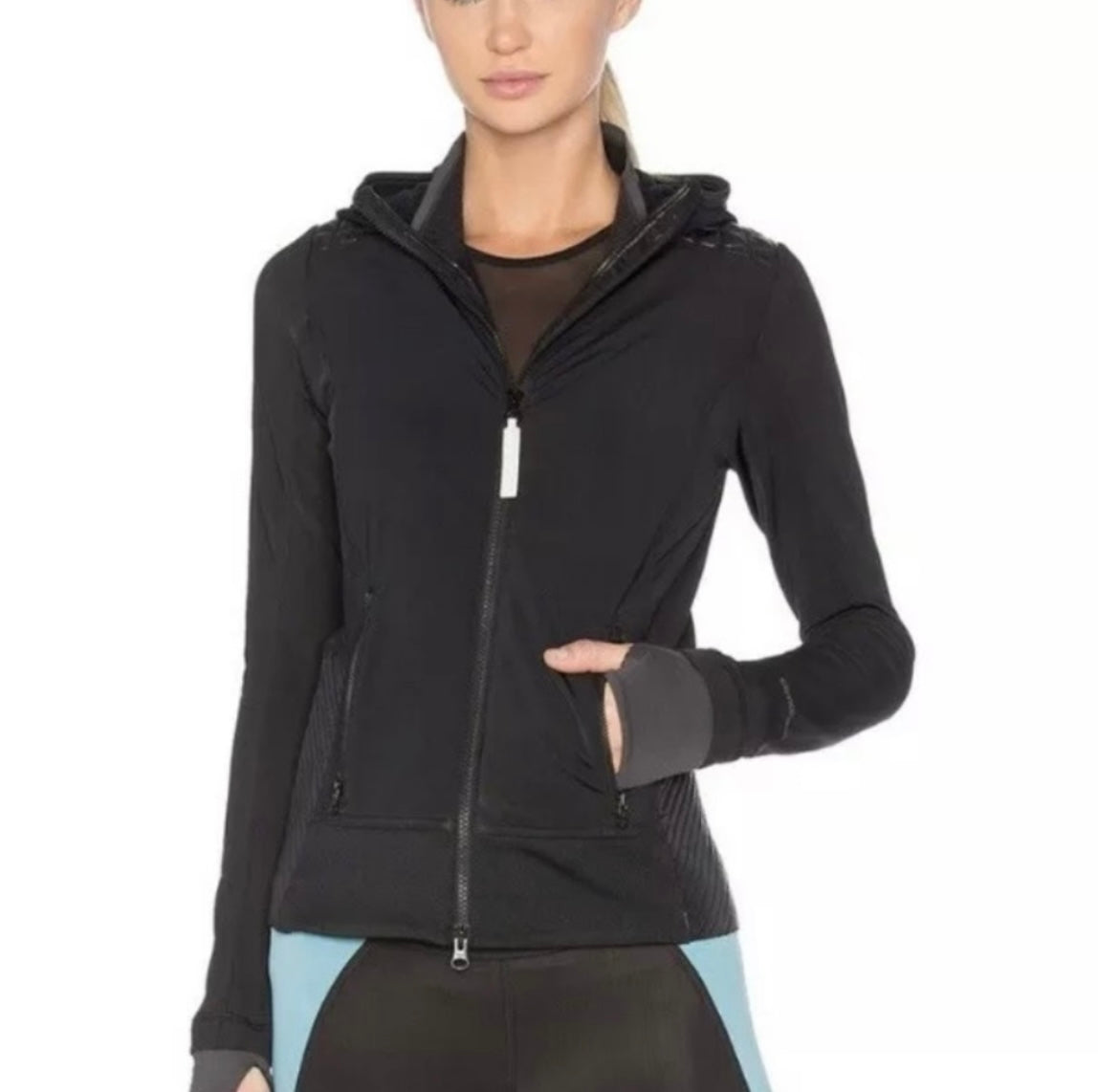 STELLA MCCARTNEY X ADIDAS zip up in black