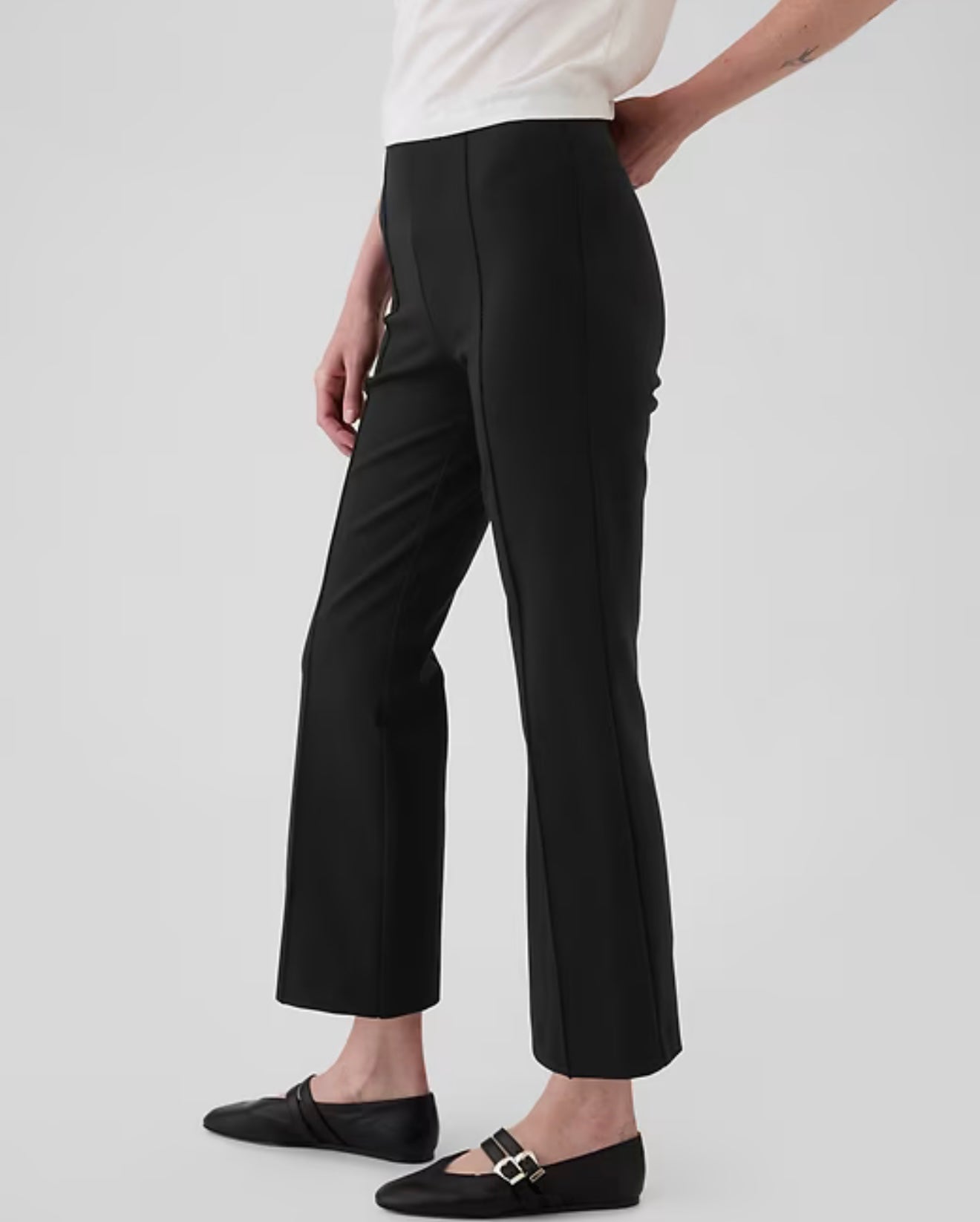 GAP - High Rise Double Knit Crop Kick Pants