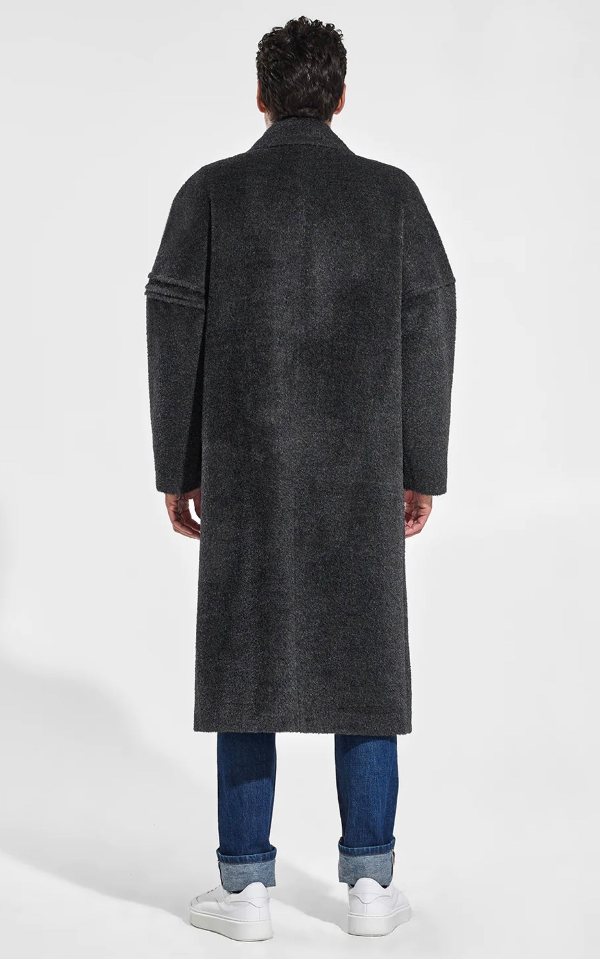 SENTALER - MEN’S TECHNICAL BOUCLÉ ALPACA ROBE COAT
Technical Bouclé Alpaca